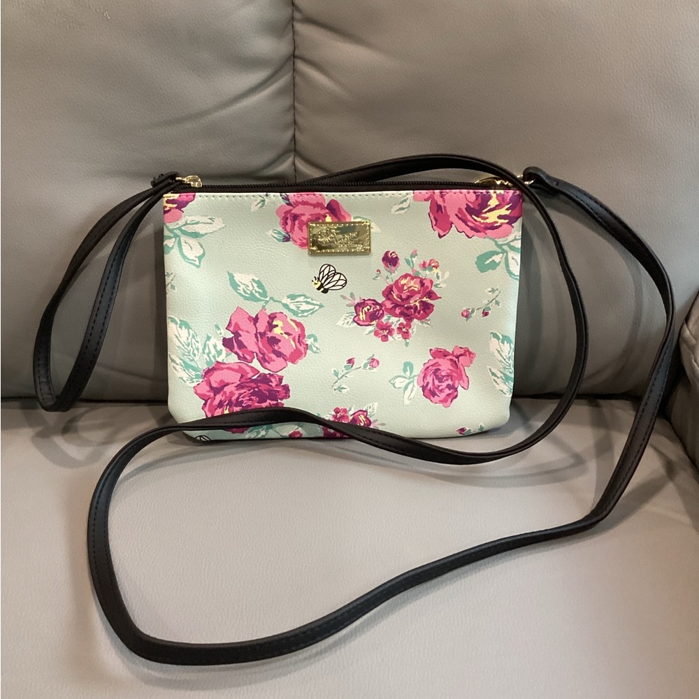 Luv Betsy by Betsy Johnson Crossbody Bag with Black Strap